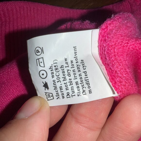 Super Soft Hot Pink Knit Sweater - Picture 11 of 11